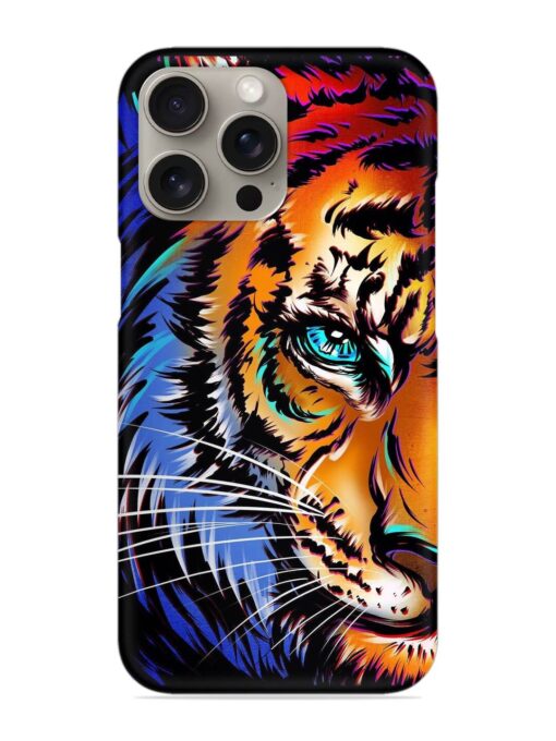 Colorful Lion Art Snap Case for Apple Iphone 15 Pro Zapvi