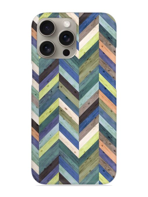 Chevron Random Color Snap Case for Apple Iphone 15 Pro Zapvi