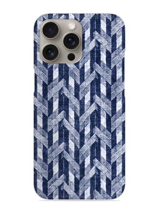 Abstract Herringbone Motif Snap Case for Apple Iphone 15 Pro Zapvi