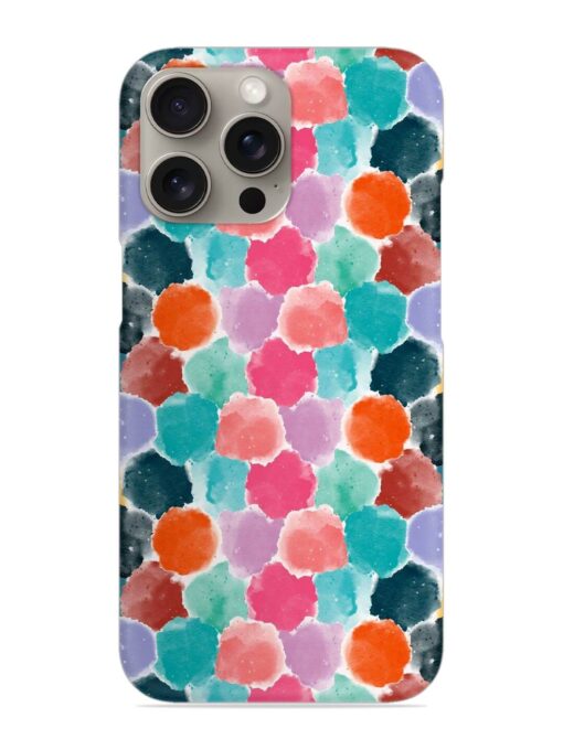 Colorful Seamless Pattern Snap Case for Apple Iphone 15 Pro Zapvi