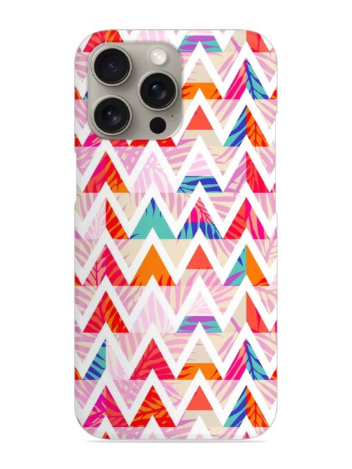 Abstract Triangle Background Snap Case for Apple Iphone 15 Pro Zapvi