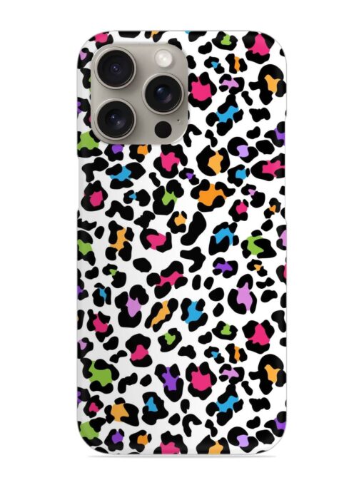 Seamless Leopard Pattern Snap Case for Apple Iphone 15 Pro Zapvi