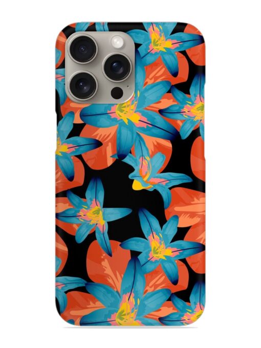 Philippine Flowers Seamless Snap Case for Apple Iphone 15 Pro Zapvi