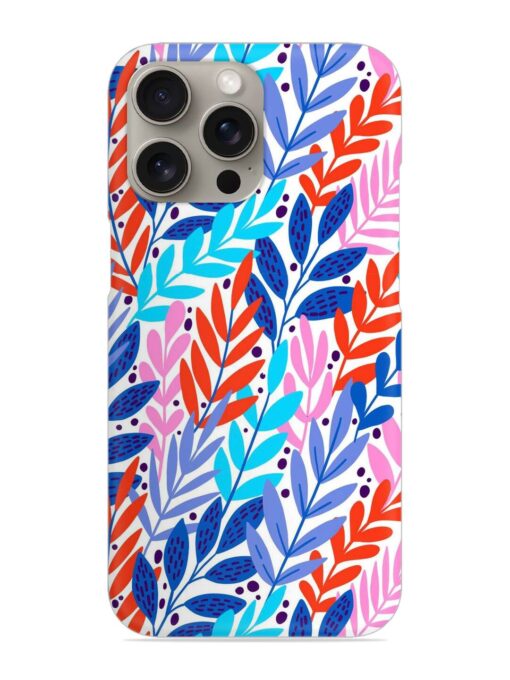 Bright Floral Tropical Snap Case for Apple Iphone 15 Pro Zapvi