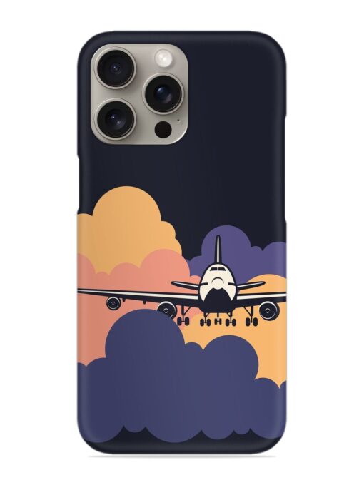 Aeroplane vector Snap Case for Apple Iphone 15 Pro Zapvi