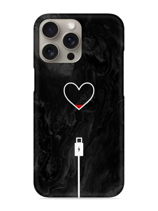 Heart Charging Vector Snap Case for Apple Iphone 15 Pro Zapvi