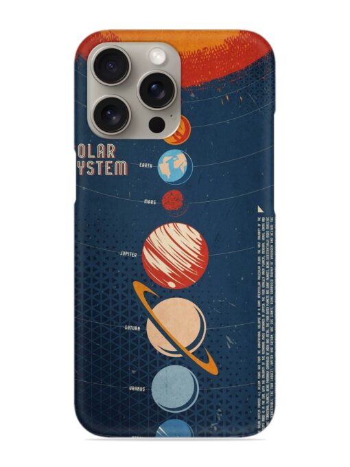 Solar System Vector Snap Case for Apple Iphone 15 Pro Zapvi