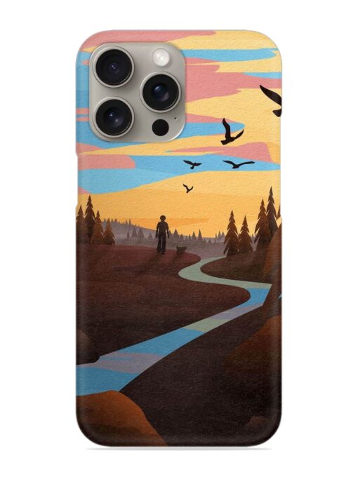 Natural Landscape Art Snap Case for Apple Iphone 15 Pro Zapvi