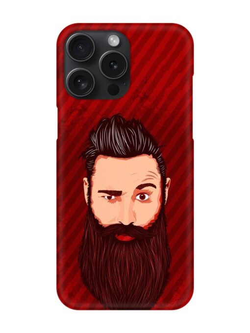 Beardo Man Snap Case for Apple Iphone 15 Pro Max Zapvi