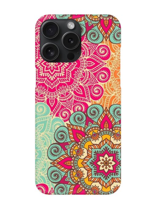 Mandala Seamless Snap Case for Apple Iphone 15 Pro Max Zapvi