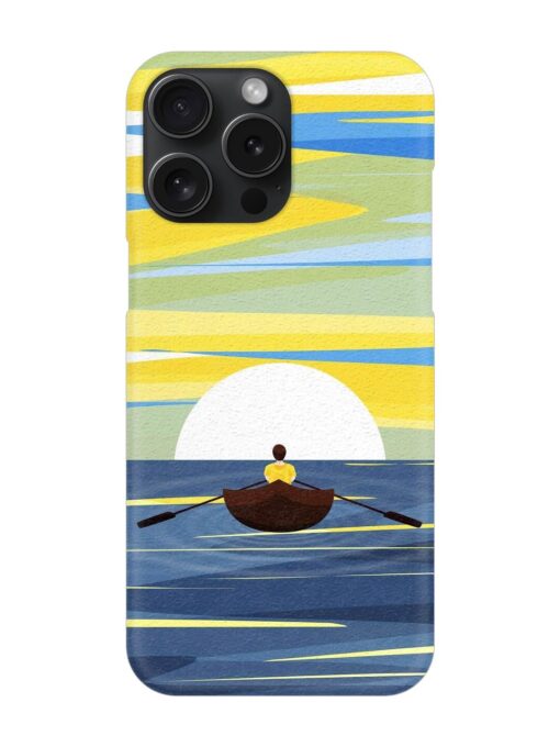 Rowing Person Ferry Paddle Snap Case for Apple Iphone 15 Pro Max Zapvi