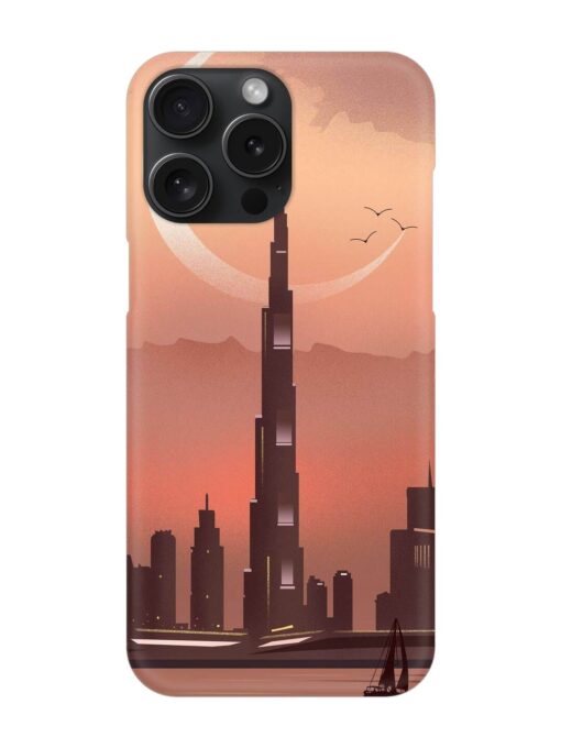 Landmark Burj Khalifa Snap Case for Apple Iphone 15 Pro Max Zapvi