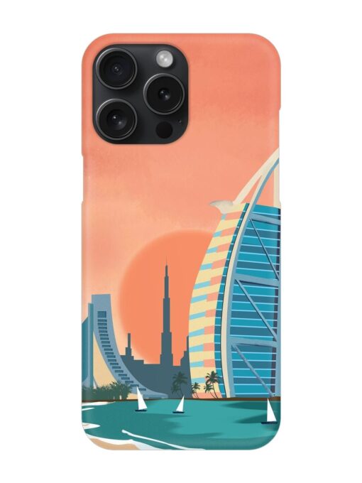 Dubai Architectural Scenery Snap Case for Apple Iphone 15 Pro Max Zapvi