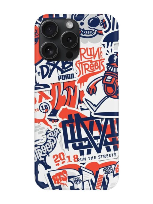 Run The Street Snap Case for Apple Iphone 15 Pro Max Zapvi