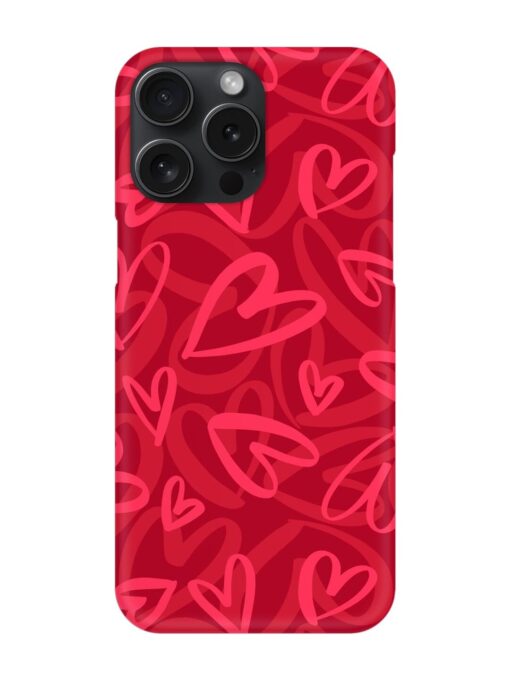 Seamless Romantic Pattern Snap Case for Apple Iphone 15 Pro Max Zapvi