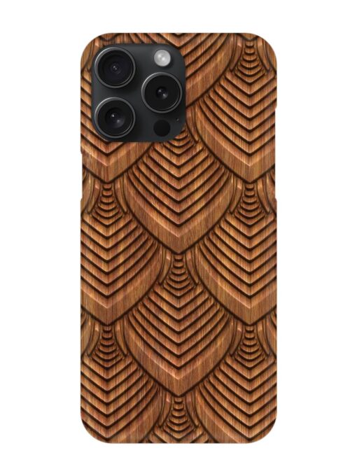 Carved Pattern On Snap Case for Apple Iphone 15 Pro Max Zapvi