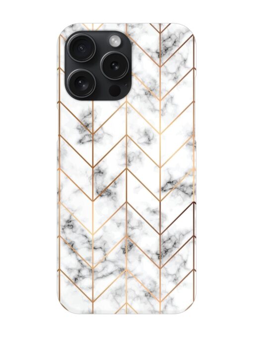 Vector Marble Texture Snap Case for Apple Iphone 15 Pro Max Zapvi