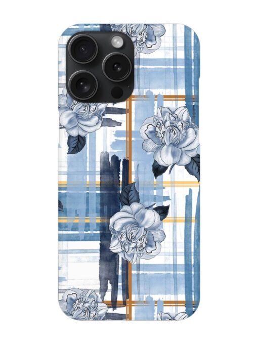 Watercolor Pattern Rose Snap Case for Apple Iphone 15 Pro Max Zapvi