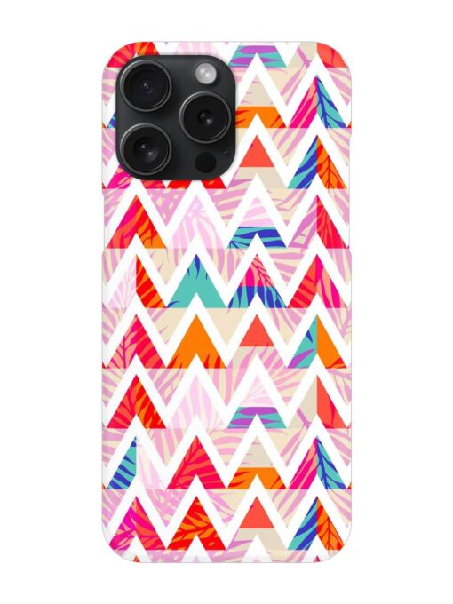 Abstract Triangle Background Snap Case for Apple Iphone 15 Pro Max Zapvi