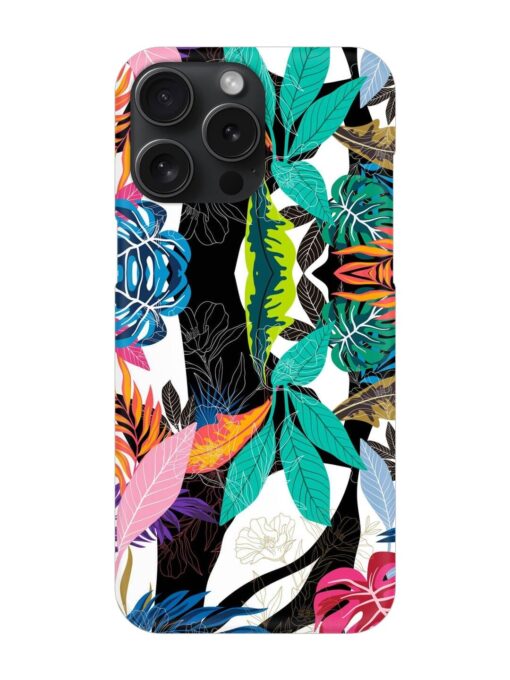 Floral Pattern Bright Snap Case for Apple Iphone 15 Pro Max Zapvi