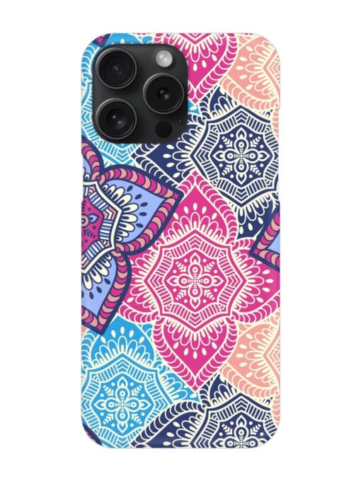 Ethnic Floral Seamless Snap Case for Apple Iphone 15 Pro Max Zapvi