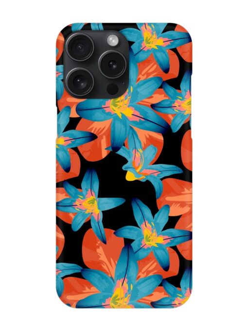 Philippine Flowers Seamless Snap Case for Apple Iphone 15 Pro Max Zapvi