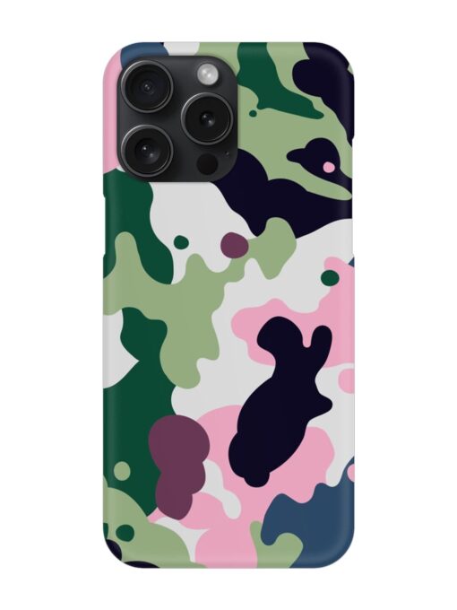 Seamless Funky Camouflage Snap Case for Apple Iphone 15 Pro Max Zapvi