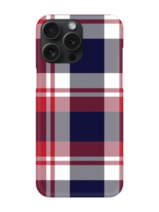 Classic Plaid Tartan Snap Case for Apple Iphone 15 Pro Max Zapvi