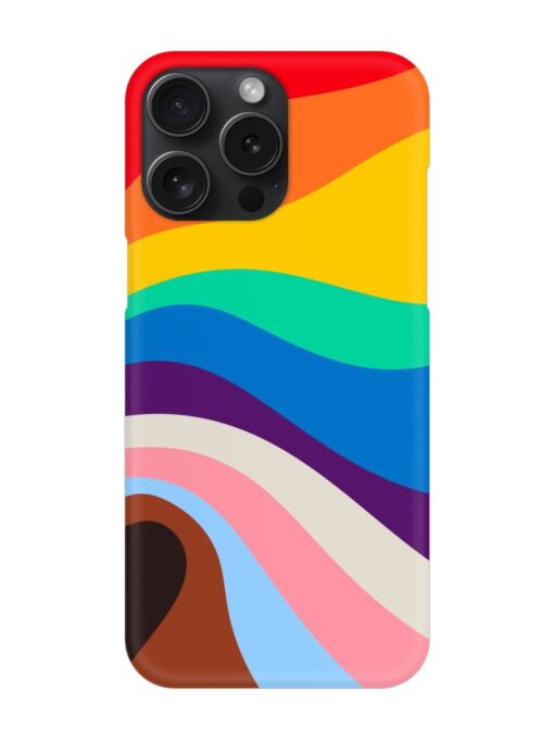 Minimal Pride Art Snap Case for Apple Iphone 15 Pro Max Zapvi