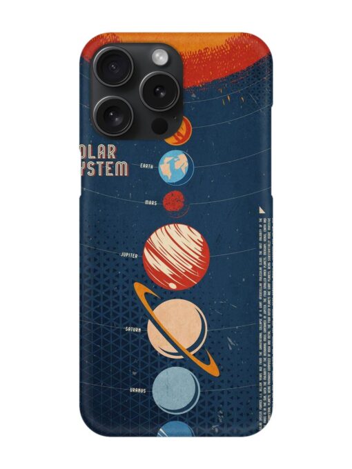 Solar System Vector Snap Case for Apple Iphone 15 Pro Max Zapvi