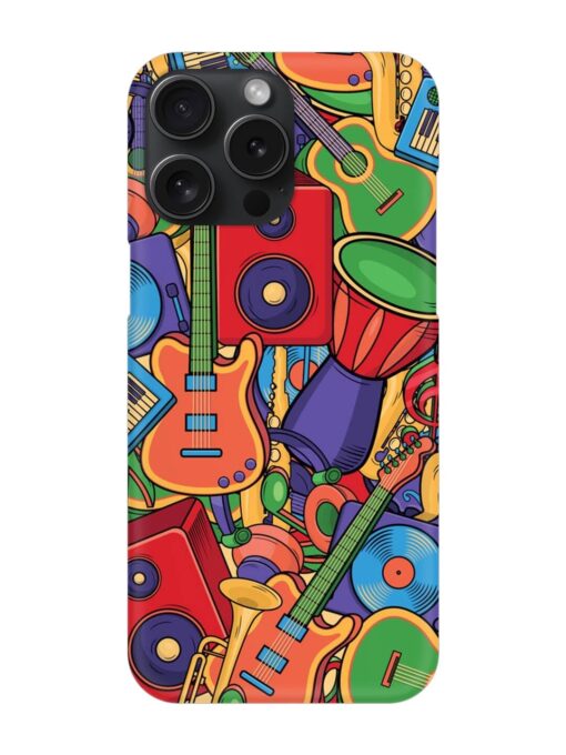 Colorful Music Art Snap Case for Apple Iphone 15 Pro Max Zapvi