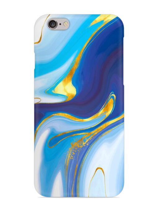 Watercolor Background With Golden Foil Snap Case for Apple Iphone 6 Zapvi