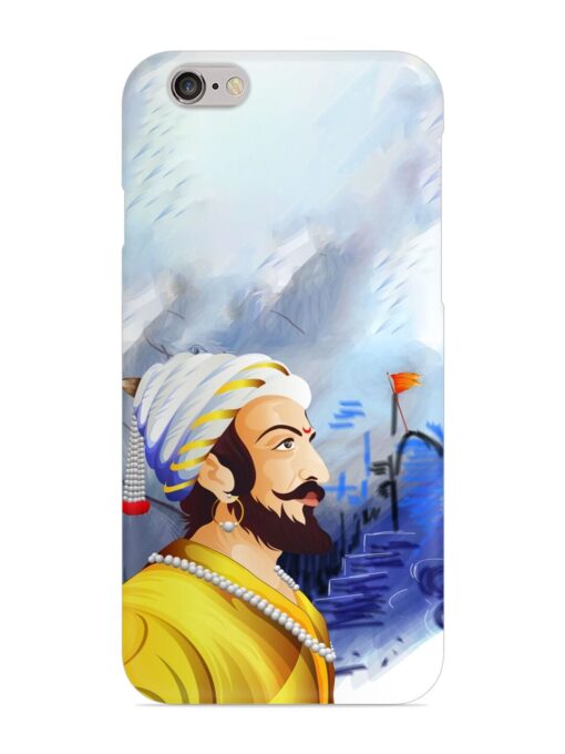 Shivaji Maharaj Color Paint Art Snap Case for Apple Iphone 6 Zapvi