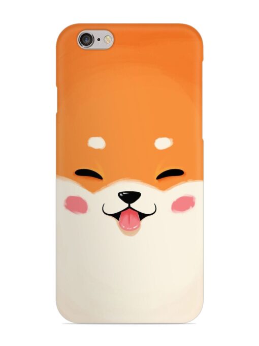 Cute Dog Face Vector Snap Case for Apple Iphone 6 Zapvi