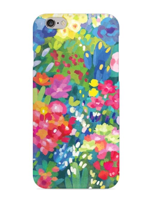 Watercolor Flower Art Snap Case for Apple Iphone 6 Zapvi