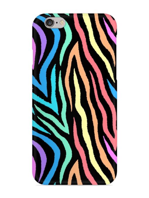 Colorful Abstract Zebra Snap Case for Apple Iphone 6 Zapvi