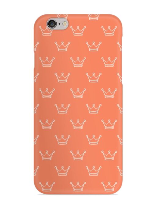 Hand Drawn Crown Snap Case for Apple Iphone 6 Zapvi