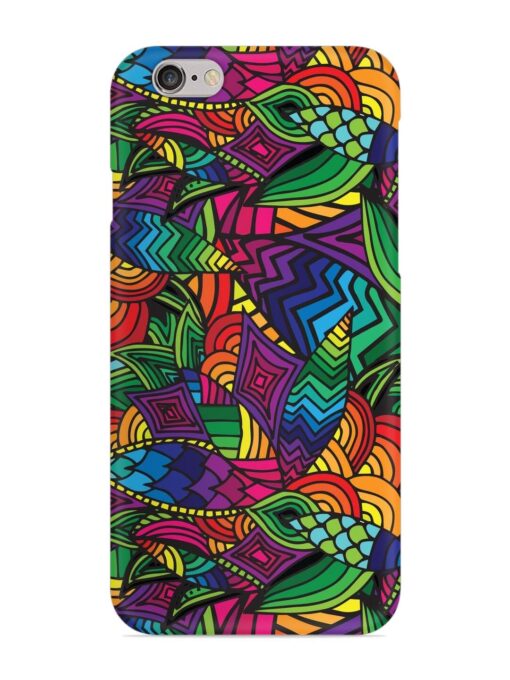 Abstract Multicolor Seamless Snap Case for Apple Iphone 6 Zapvi