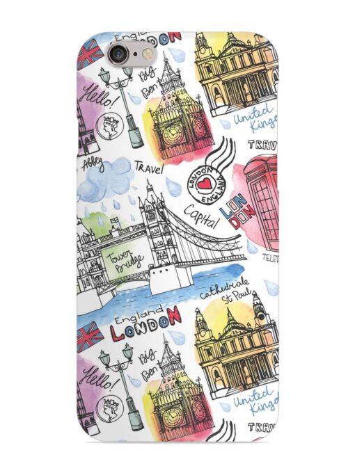 Vector London Landmark Snap Case for Apple Iphone 6 Zapvi