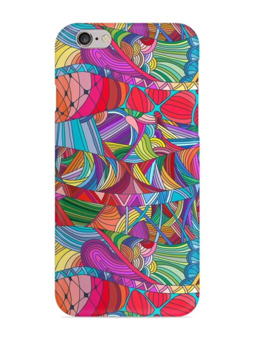 Seamless Patterns Hand Drawn Snap Case for Apple Iphone 6 Zapvi