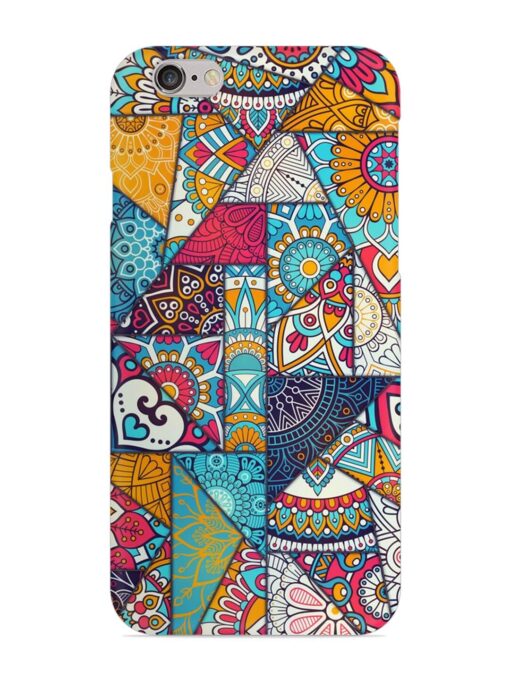 Patchwork Pattern Vintage Snap Case for Apple Iphone 6 Zapvi