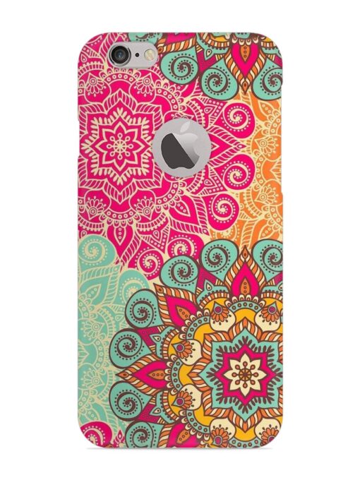 Mandala Seamless Snap Case for Apple Iphone 6 (Logo Cut) Zapvi