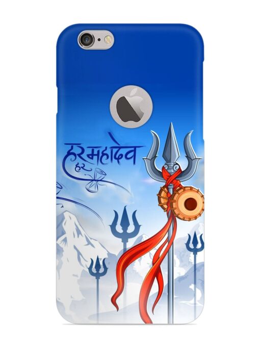 Har Har Mahadev Trishul Snap Case for Apple Iphone 6 (Logo Cut) Zapvi