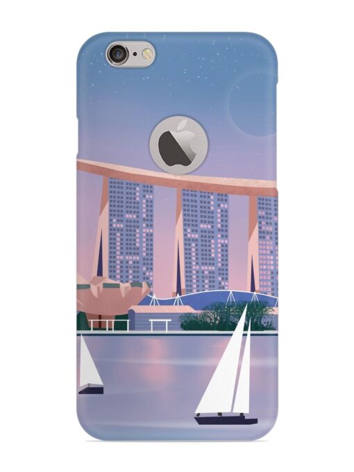 Singapore Scenery Architecture Snap Case for Apple Iphone 6 (Logo Cut) Zapvi