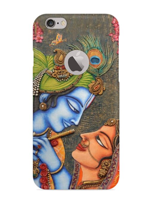 Lord Radha Krishna Flute Art Snap Case for Apple Iphone 6 (Logo Cut) Zapvi