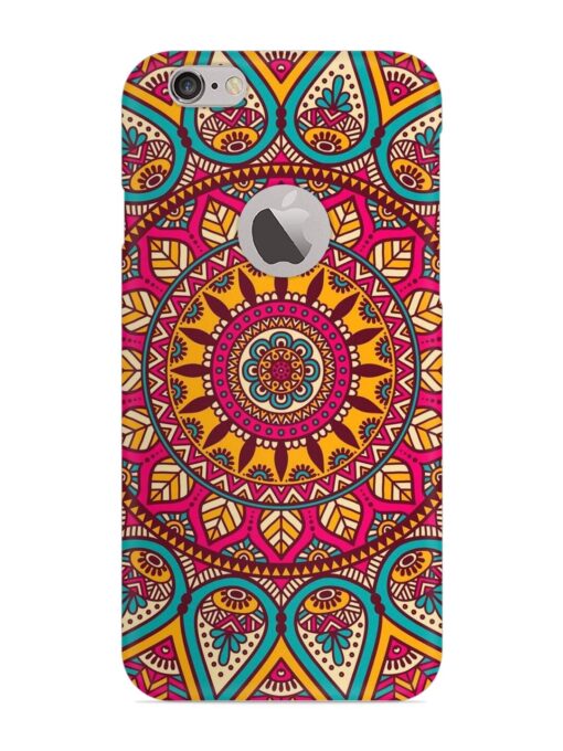 Mandala Joy Snap Case for Apple Iphone 6 (Logo Cut) Zapvi