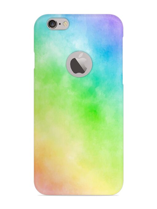 Watercolor Mixture Snap Case for Apple Iphone 6 (Logo Cut) Zapvi