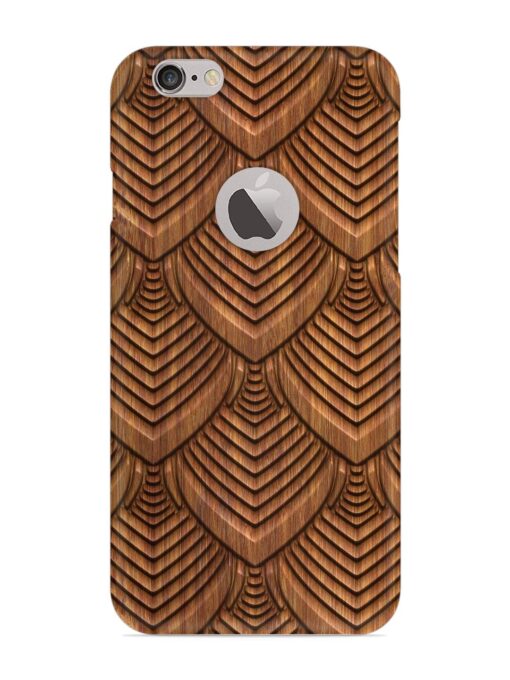 Carved Pattern On Snap Case for Apple Iphone 6 (Logo Cut) Zapvi