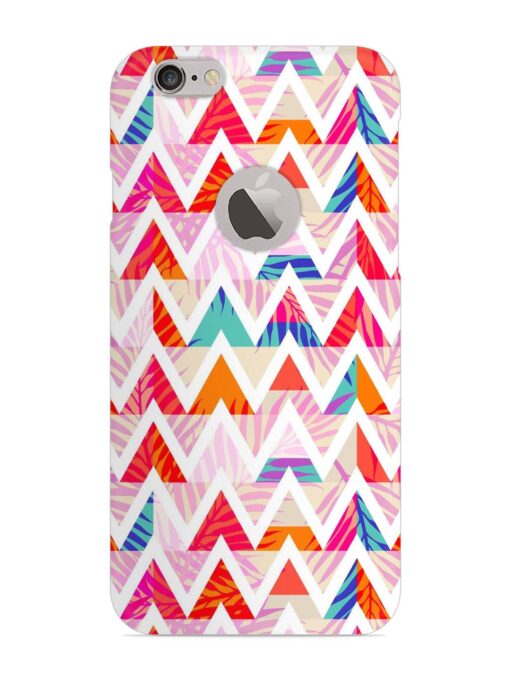 Abstract Triangle Background Snap Case for Apple Iphone 6 (Logo Cut) Zapvi