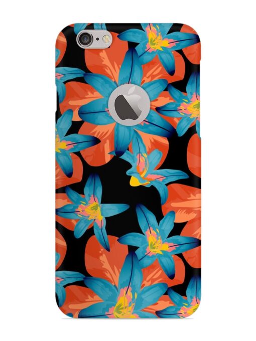 Philippine Flowers Seamless Snap Case for Apple Iphone 6 (Logo Cut) Zapvi